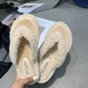 Solid Color Mink Fur Flip Flops Nhca415426