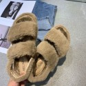 Retro Thicksoled Plush Sandals Nhca415428