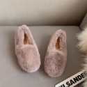 Korean Roundtoe Flat  Plush Shoes Nhca415436