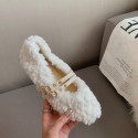 Winter Flatbottomed Lamb Hair Plus Velvet Shoes Nhca415438