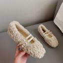 Winter Flatbottomed Lamb Hair Plus Velvet Shoes Nhca415438