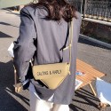 Fashion Pearl Chain Messenger Simple Solid Color Oneshoulder Bucket Bag Nhgn407225