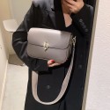 Solid Color Buckle Lock Messenger Small Square Bag  Nhgn407887