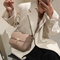 Solid Color Buckle Lock Messenger Small Square Bag  Nhgn407887