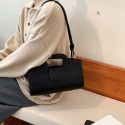 Stone Pattern Solid Color Portable Messenger Small Square Bag  Nhgn407889