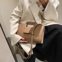 Stone Pattern Solid Color Portable Messenger Small Square Bag  Nhgn407889