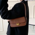 Retro Solid Color Messenger Shoulder Armpit Small Square Bag  Nhgn407894