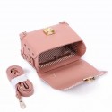 New Pu Woven Metal Lock Small Square Bag  Nhgo408747