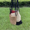 Straw Rope Crochet Messenger Woven Bag  Nhgo409567