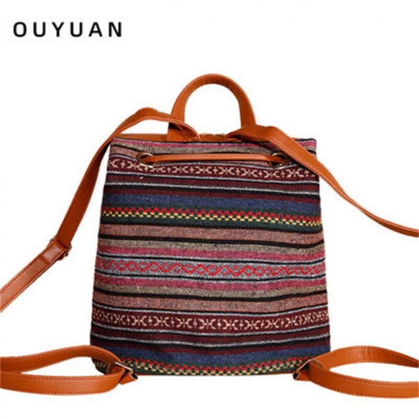 New Style Ethnic Woven Tassel Backpack  Nhgo409632