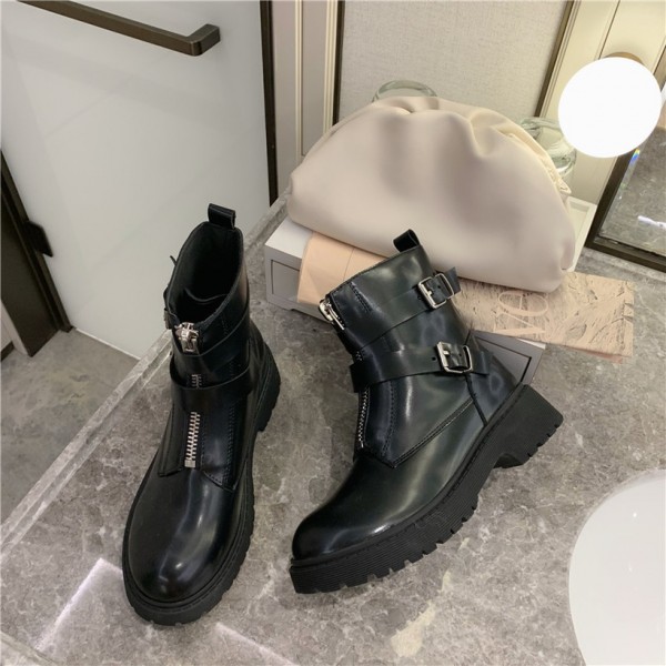 Classic Style Thicksoled Handsome Motorcycle Boots Nhhu401691