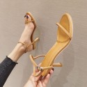 Solid Color Open Toe Stiletto Sandals Nhhu401697