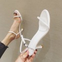 Solid Color Open Toe Stiletto Sandals Nhhu401697