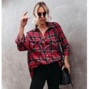 Retro Plaid Longsleeved Casual Shirt Nhis414692