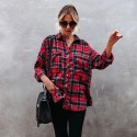 Retro Plaid Longsleeved Casual Shirt Nhis414692