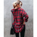 Retro Plaid Longsleeved Casual Shirt Nhis414692