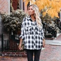 Retro Plaid Longsleeved Casual Shirt Nhis414692