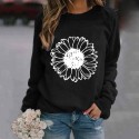 Fashion Printing Flower Hedging Longsleeved Sweater Nhko414714