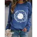 Fashion Printing Flower Hedging Longsleeved Sweater Nhko414714