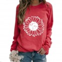 Fashion Printing Flower Hedging Longsleeved Sweater Nhko414714