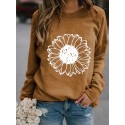 Fashion Printing Flower Hedging Longsleeved Sweater Nhko414714