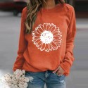 Fashion Printing Flower Hedging Longsleeved Sweater Nhko414714