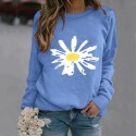 Fashion Printing Daisy Hedging Longsleeved Sweater Nhko414716