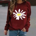 Fashion Printing Daisy Hedging Longsleeved Sweater Nhko414716