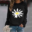 Fashion Printing Daisy Hedging Longsleeved Sweater Nhko414716