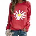 Fashion Printing Daisy Hedging Longsleeved Sweater Nhko414716