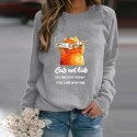 Fashion Printing Cat Fish Hedging Longsleeved Sweater Nhko414726