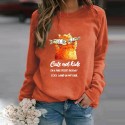 Fashion Printing Cat Fish Hedging Longsleeved Sweater Nhko414726