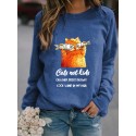 Fashion Printing Cat Fish Hedging Longsleeved Sweater Nhko414726