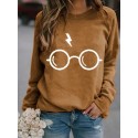 Casual Glasses Lightning Hedging Longsleeved Sweater Nhko414736