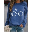 Casual Glasses Lightning Hedging Longsleeved Sweater Nhko414736