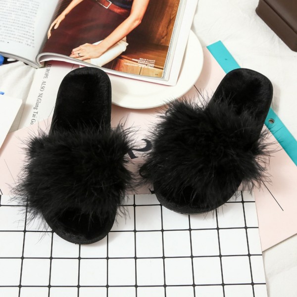 New Fashion Solid Color Plush Slippers  Nhpe415541