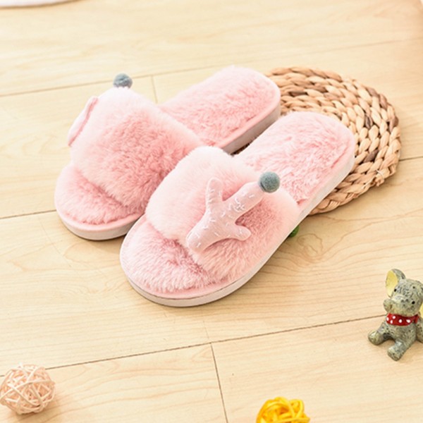 New Style Childrens Cotton Plush Warm Slippers  Nhpe415545