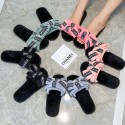 Korean New Bow Soft Fabric Open Cotton Slippers  Nhpe415547