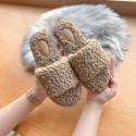 X Autumn And Winter New Simple Lamb Wool Flipflops Indoor Warm Home Slippers Women Nhpe415548