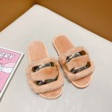 New Flatheel Home Furnishing Plush Slippers  Nhpe415556