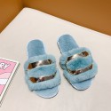 New Flatheel Home Furnishing Plush Slippers  Nhpe415556