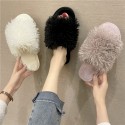 Korean New Soft Plush Home Slippers  Nhpe415559