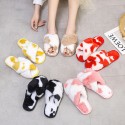 New Cross Dyed Plush Slippers  Nhpe415561