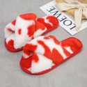 New Cross Dyed Plush Slippers  Nhpe415561