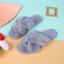 Fashion Cotton Nonslip Flatbottomed Plush Slippers  Nhpe415564