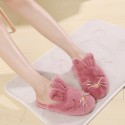 New Cartoon Rabbit Ears Plush Home Slippers  Nhpe415584