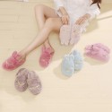 New Cartoon Rabbit Ears Plush Home Slippers  Nhpe415584