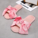 New Simple Fabric Bow Home Slippers  Nhpe415589