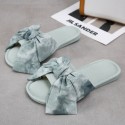 New Simple Fabric Bow Home Slippers  Nhpe415589