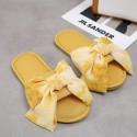 New Simple Fabric Bow Home Slippers  Nhpe415589